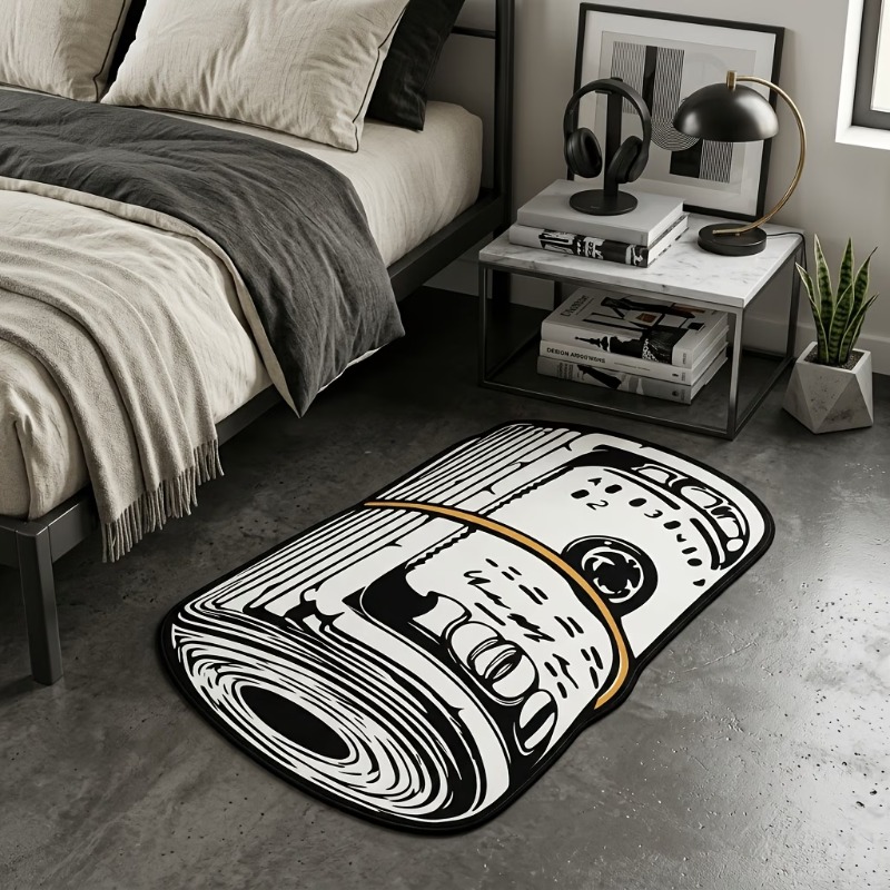 Vintage Gaming Accessories - Tapis Rétro Américain à Bord Roulé,