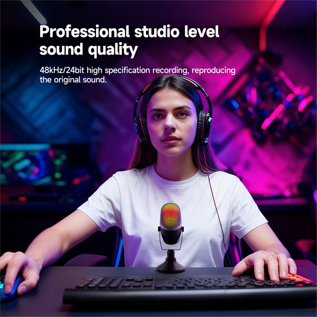 Gaming Accessories To Buy - Microphone USB de bureau professionnel RGB
