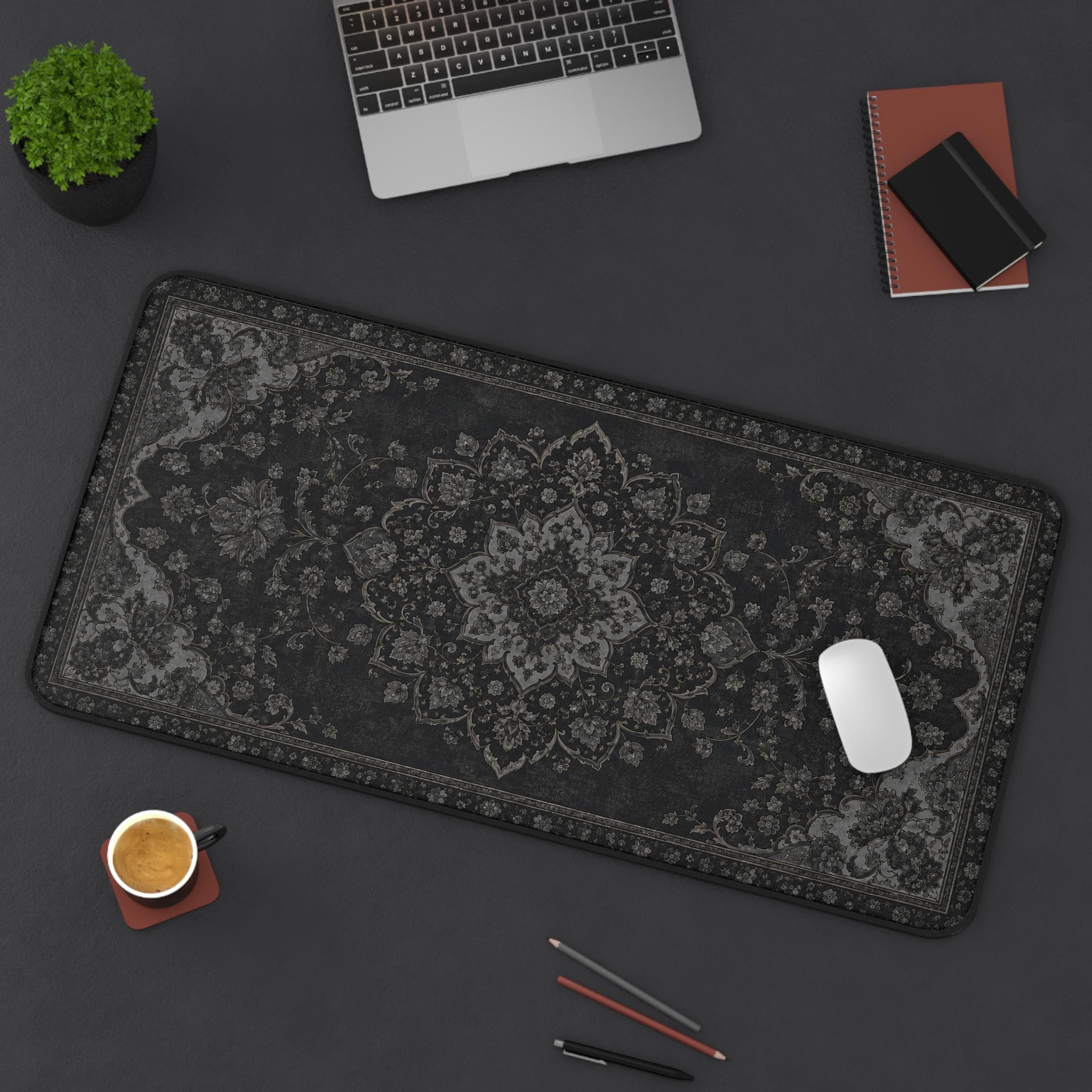 Vintage Gaming Accessories - Tapis de bureau noir, tapis de