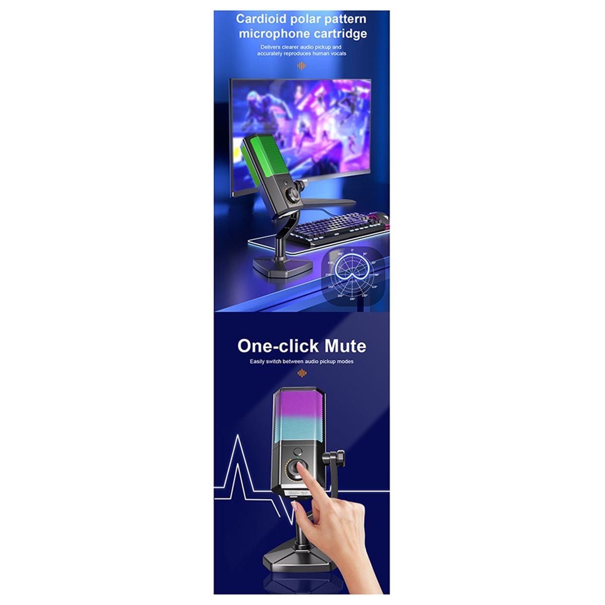 Gaming Accessories To Buy - Microphone RGB pour Gaming, Esports, Streaming,