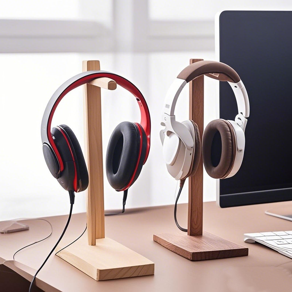 Venom Gaming Accessories - Support d'écouteurs en bois, présentoir d'écouteurs,