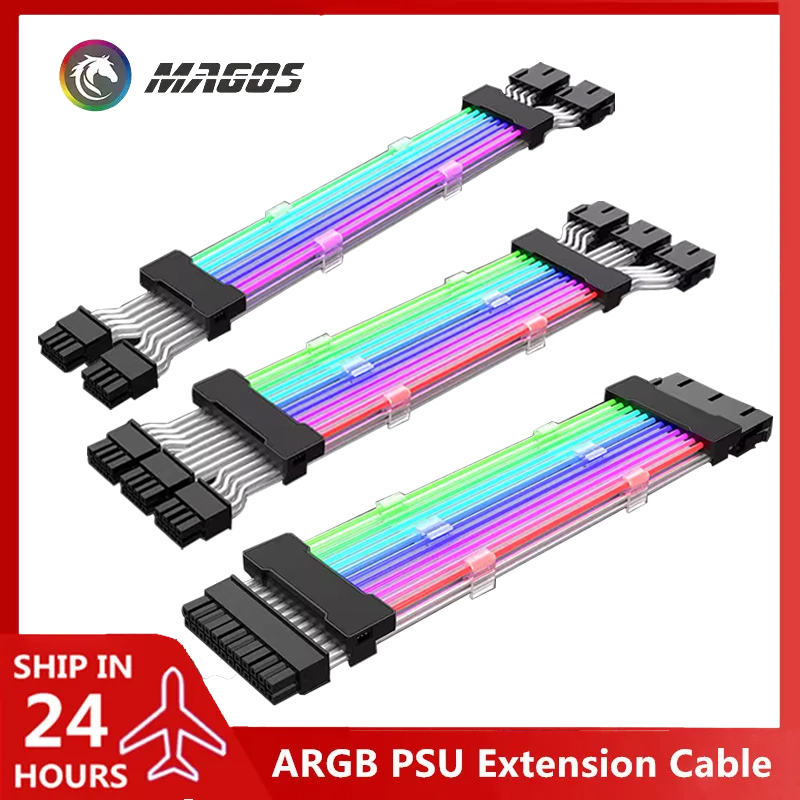 Pcie Extension Cable - Câble d'extension PSU RGB, ATX 24