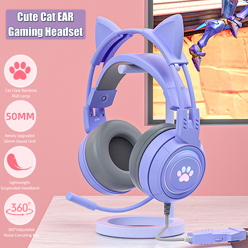 Venom Gaming Accessories - Casque de jeu d'oreille de chat