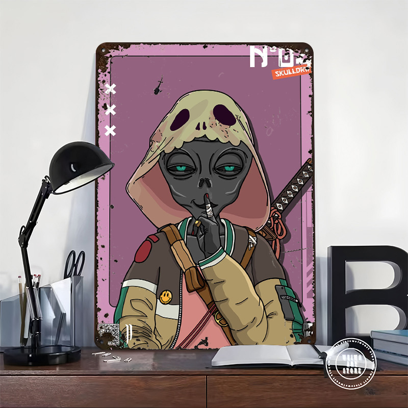 Affiche murale en métal textur - Vintage Gaming Accessories avis et prix