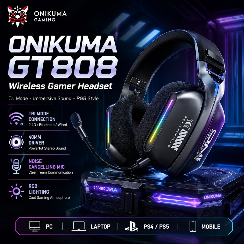 ONIKUMA GT808 – casque de jeu  - Venom Gaming Accessories avis et prix