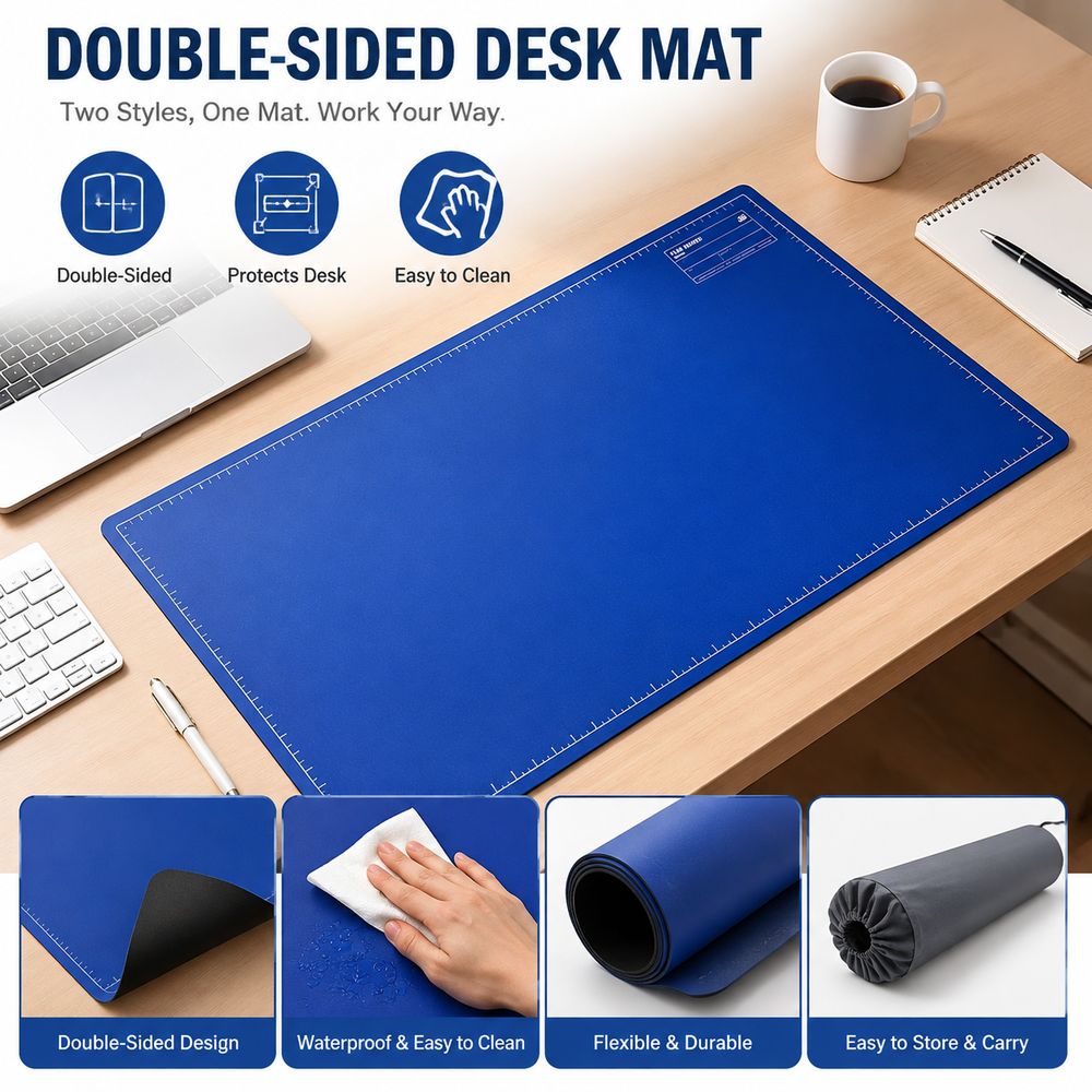 Tapis de bureau double face po - Desk Corner Mat avis et prix