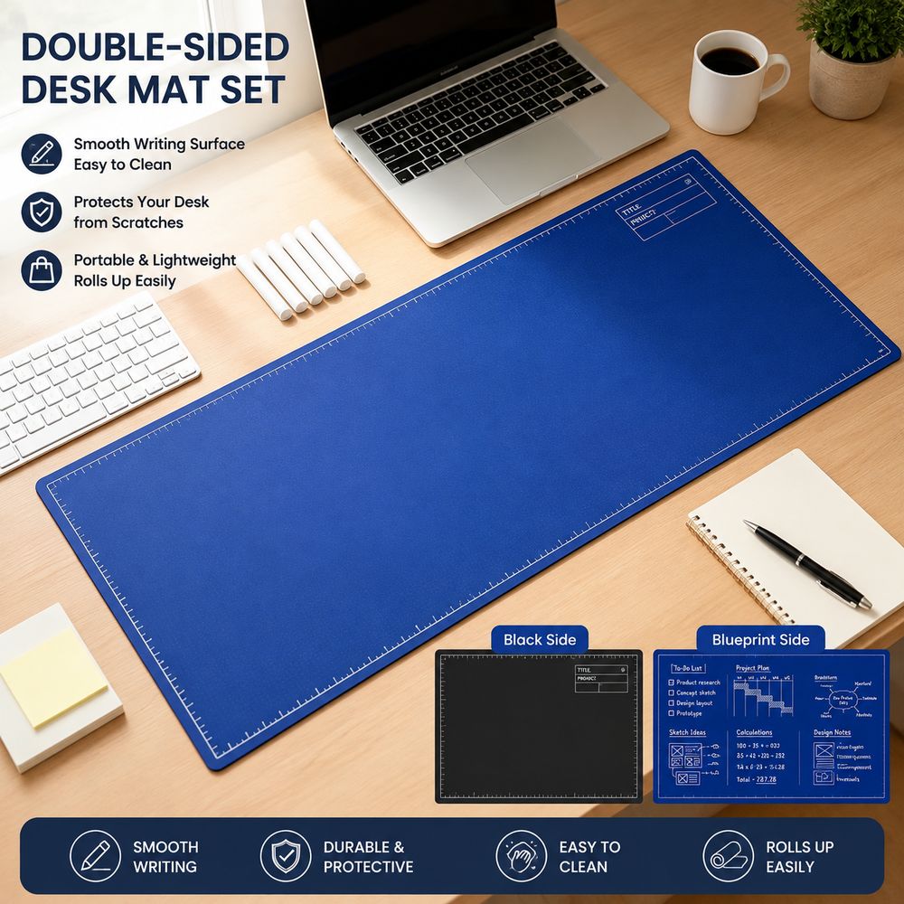Tapis de bureau double face po - Desk Corner Mat avis et prix