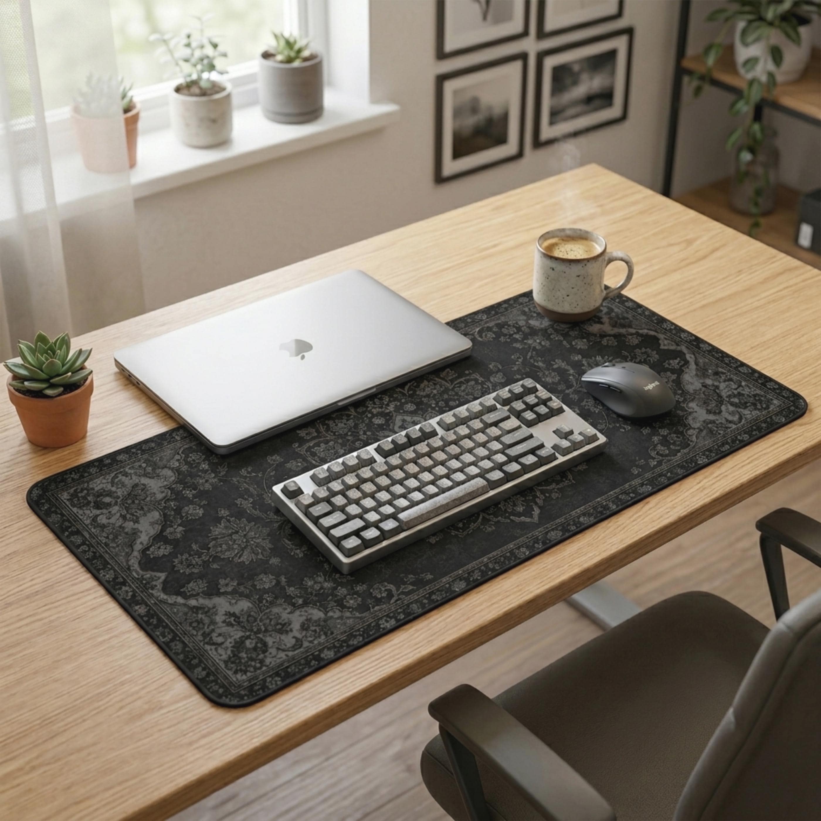 Tapis de bureau noir, tapis de - Vintage Gaming Accessories avis et prix