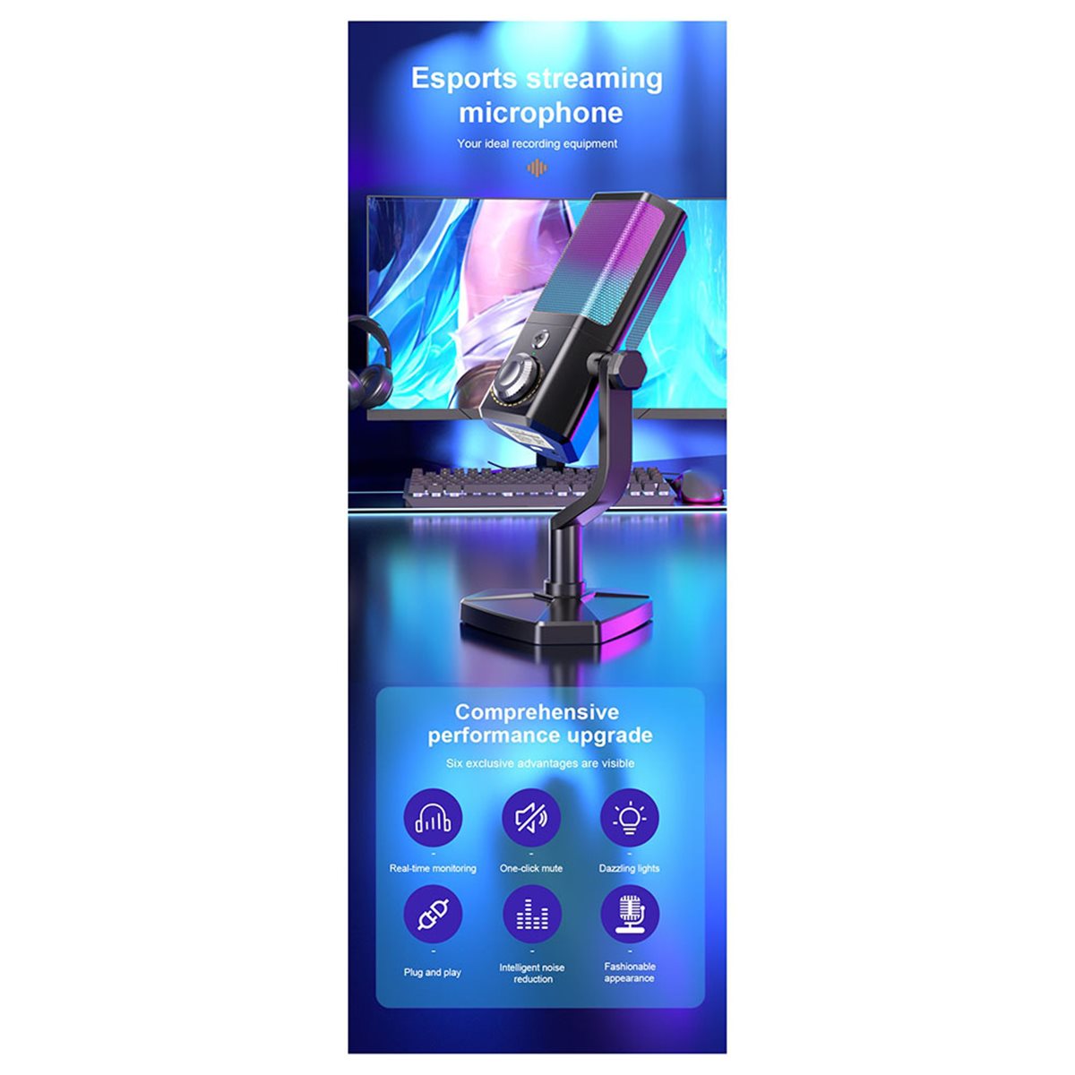 Microphone RGB pour Gaming, Es - Gaming Accessories To Buy avis et prix