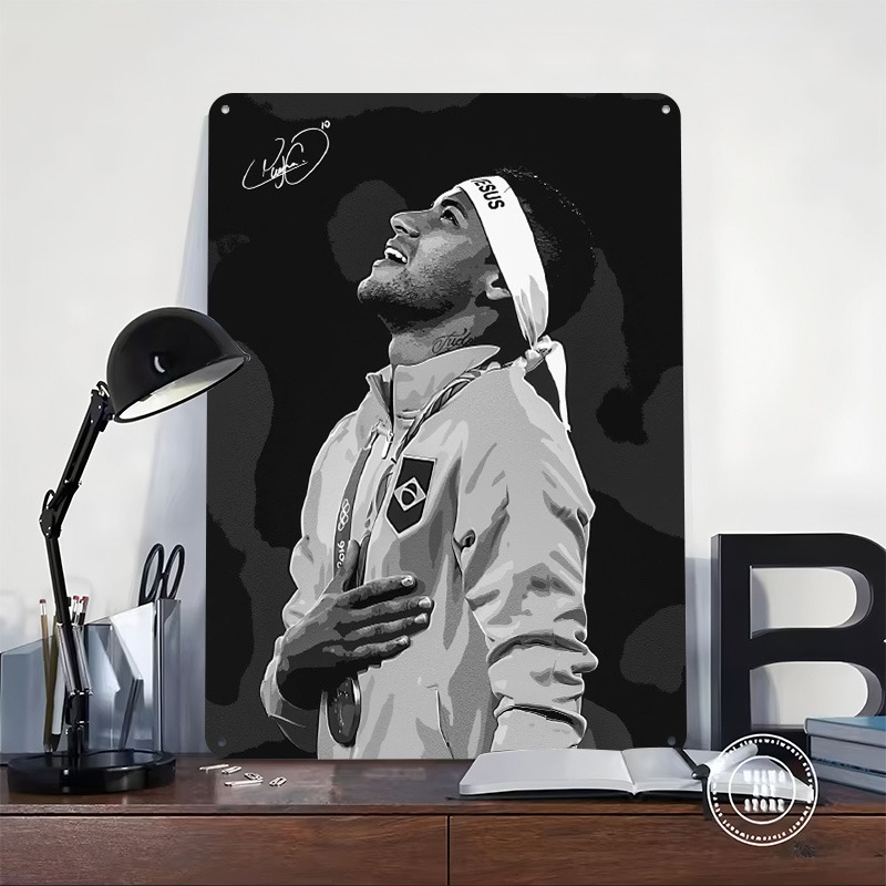 Neymar Jr. Affiche de portrait - Vintage Gaming Accessories avis et prix