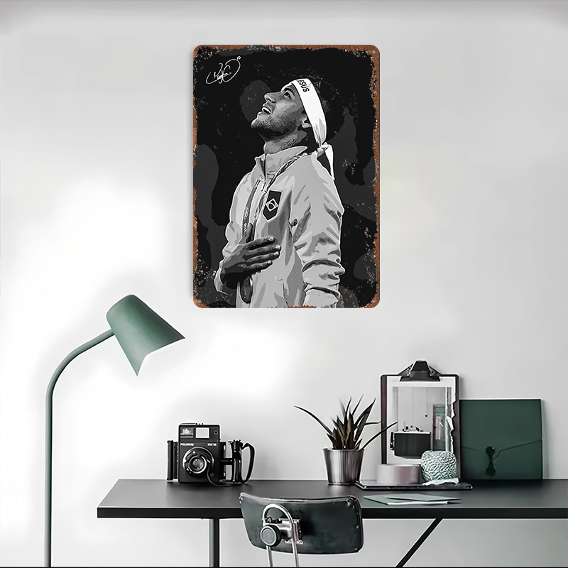 Neymar Jr. Affiche de portrait - Vintage Gaming Accessories avis et prix