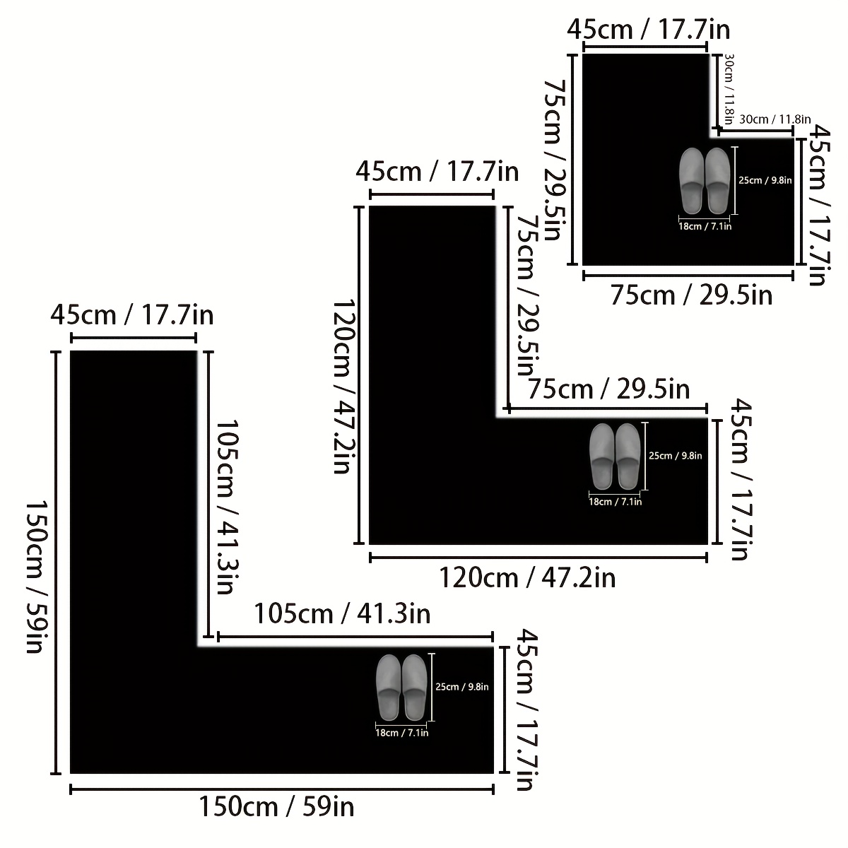 Tapis de pied de salle de bain - Desk Corner Mat avis et prix