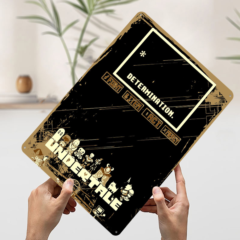 Affiche métallique Undertale,  - Vintage Gaming Accessories avis et prix
