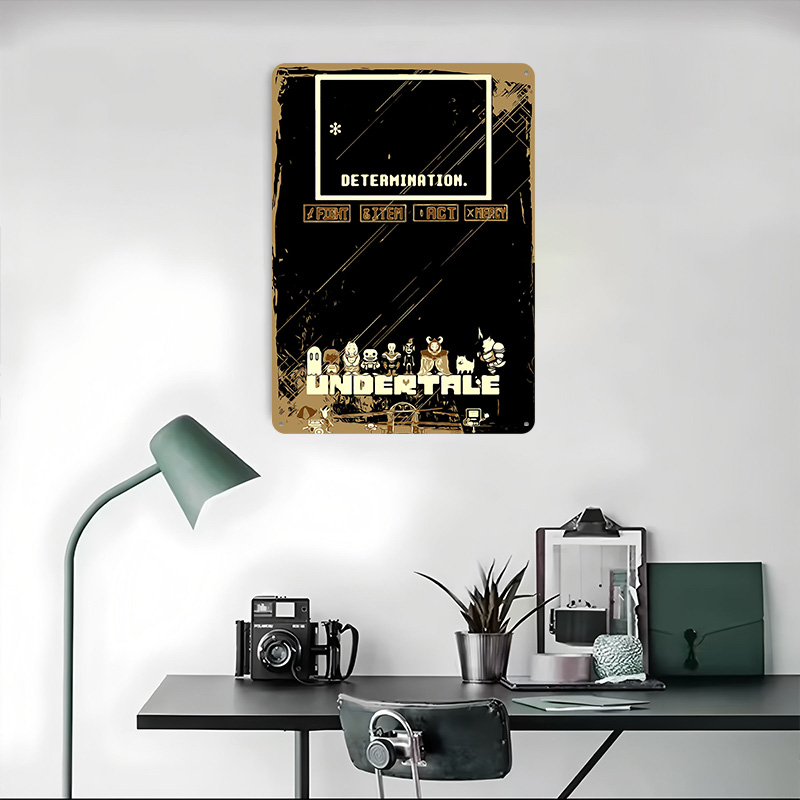 Affiche métallique Undertale,  - Vintage Gaming Accessories avis et prix